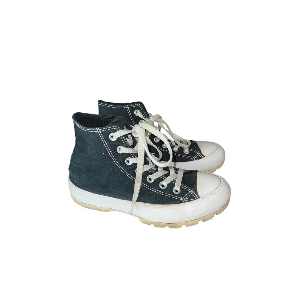 Converse All Star Lugged Black Canvas High Tops Streetwear Women's 6 / Men's 4.5